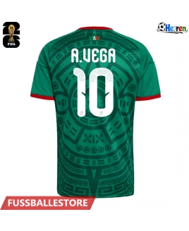 Günstige Mexiko Alexis Vega #10 Heimtrikot WM 2026 Kurzarm